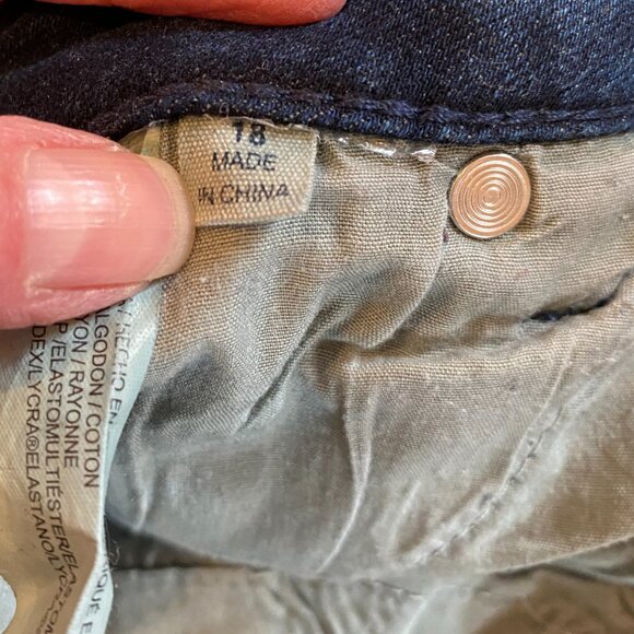 Eloquii Olivia Sculpting High Rise Skinny Jean Size 18 Regular Dark Wash EUC - Picture 8 of 11